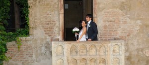 Verona wedding proposal at Juliet's Balcony