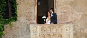 Verona wedding proposal at Juliet's Balcony