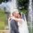 A kiss by the sparkling fountains at Villa Giona